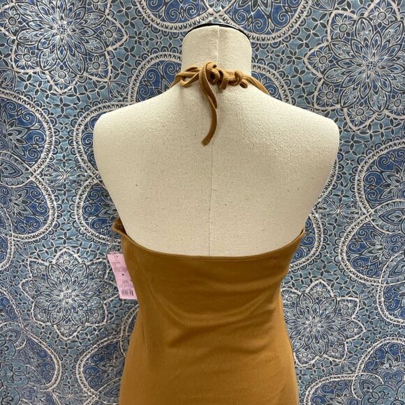 Halter rib Sleeveless mini dress - Picture 12 of 13